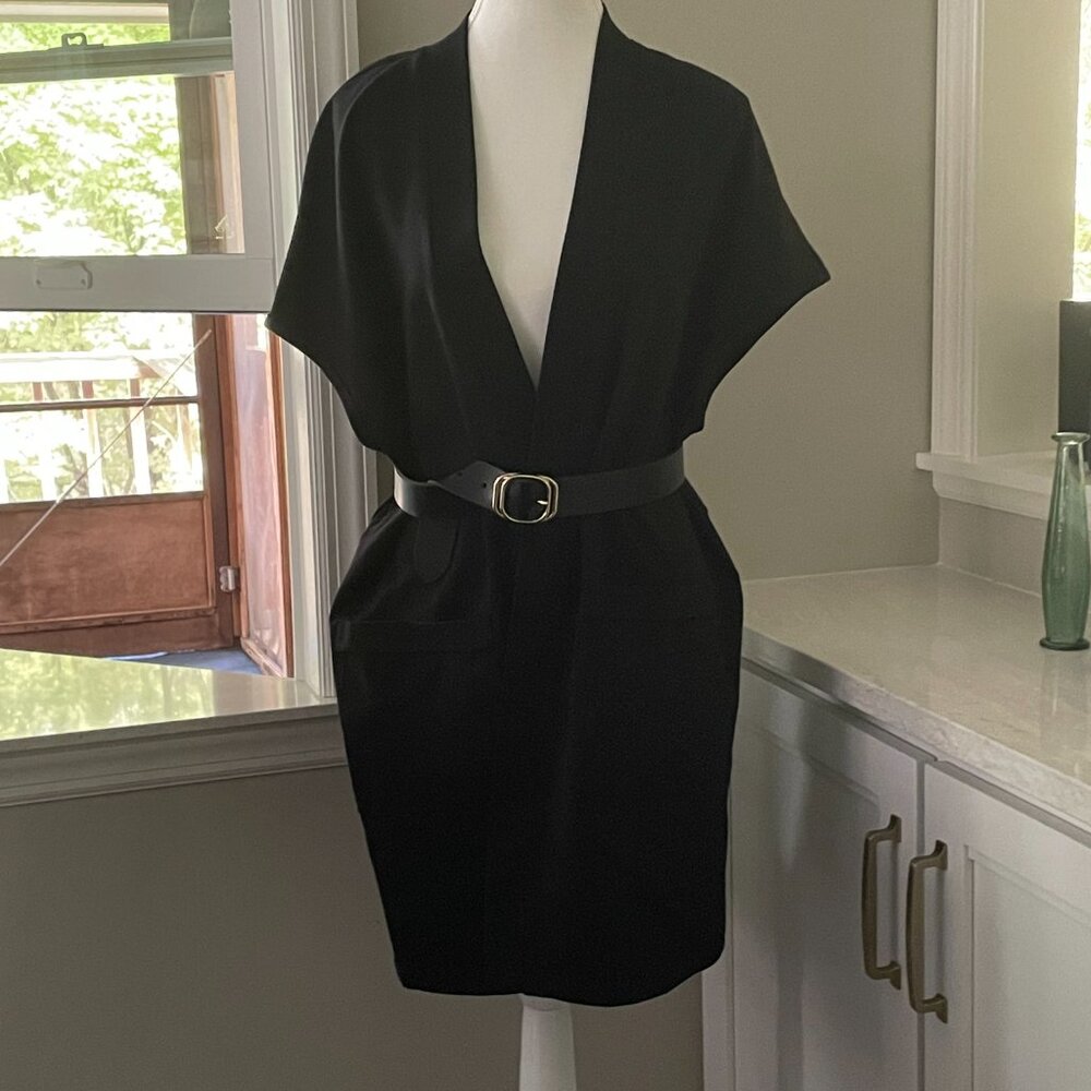 Clara Sun Woo Long Vest - Black - Size S